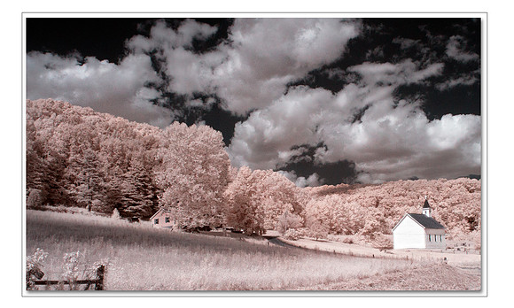 Infrared Church in Hocking Hills